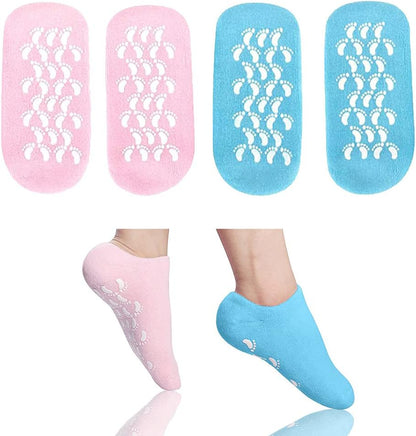 1 Pairs of Gel Socks - Soft Moisturising Socks, Gel Socks, Spa Socks, Super Soft Spa Socks with Gel, Moisturising Socks, Can be Used for Cracked Skin