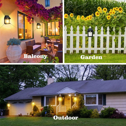 Solar Sensor Ligh Solar Tungsten Filament Lamp Outdoor Waterproof Intelligent Induction Wall Lamp