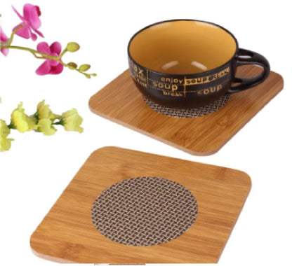 Wooden Coaster Bamboo Wooden Table Heat Pad
