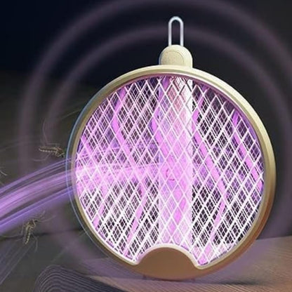 Foldable Mosquito Killer Racket Trap Rechargeable Bug Zapper Racket