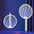 Foldable Mosquito Killer Racket Trap Rechargeable Bug Zapper Racket