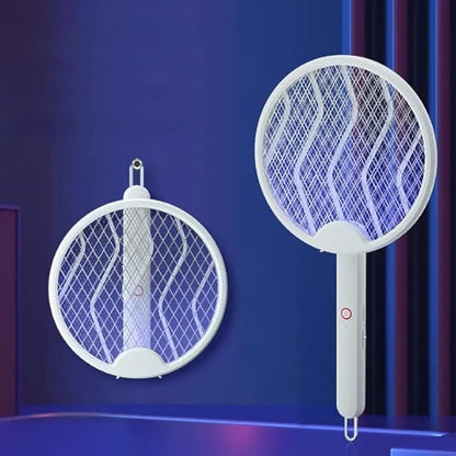 Foldable Mosquito Killer Racket Trap Rechargeable Bug Zapper Racket