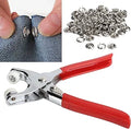 Plier Press Kit Stainless Steel Tip Button Snap Fastener Set Craft Sewing Hand Tools, Metal Snap Strap Fastener Plier Press Tool Kit Great for DIY Crafts Clothes Hats and Sewing