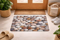 Super Absorbent Non-Slip Bathroom Floor Mat Pebble design 23 × 15 inch