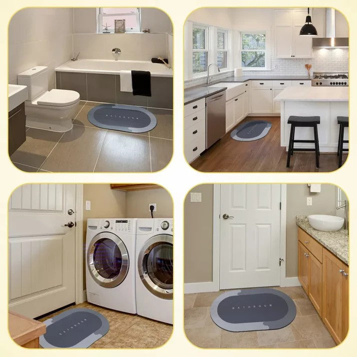 Super Absorbent Non-Slip Bathroom Floor Mat