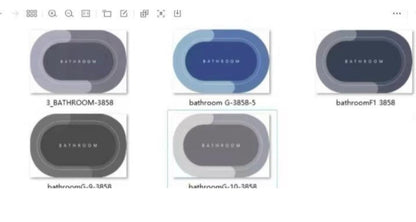 Super Absorbent Non-Slip Bathroom Floor Mat