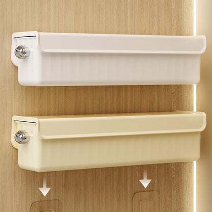 Wall Mounted Sock Storage Box with Drawer Compact Wardrobe Organizer for Socks Ties Underwear Closet Home Use