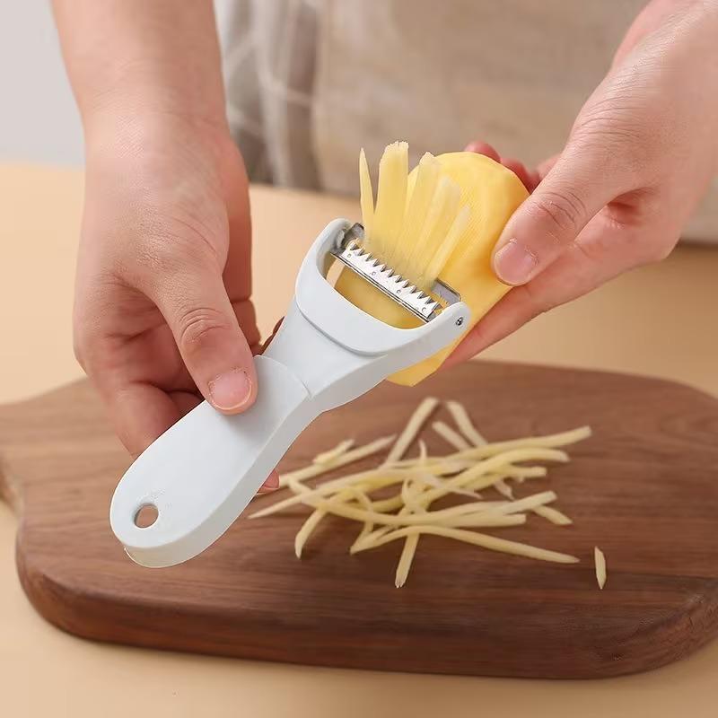 2-In-1 Peeling Knife Kitchen Multi-Purpose Peeling Tool for Fruits And Vegetables Potato And Fruit Slicer Two-Piece Peeling And Shredding Set