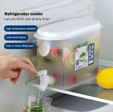 Cold Kettle with Faucet Refrigerator Fruit Teapot Summer Household Lemonade Bottle Large Capacity Ice Water Cool Bucket