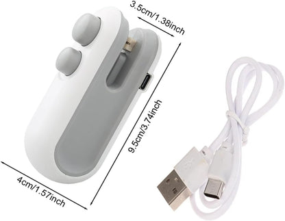 Mini Rechargeable Sealer Food Heat Bag Sealing Machine Package Sealing Bags Heat Plastic Food Bag Closing Portable Sealer