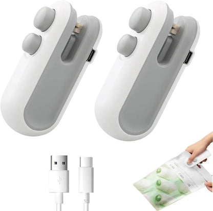 Mini Rechargeable Sealer Food Heat Bag Sealing Machine Package Sealing Bags Heat Plastic Food Bag Closing Portable Sealer