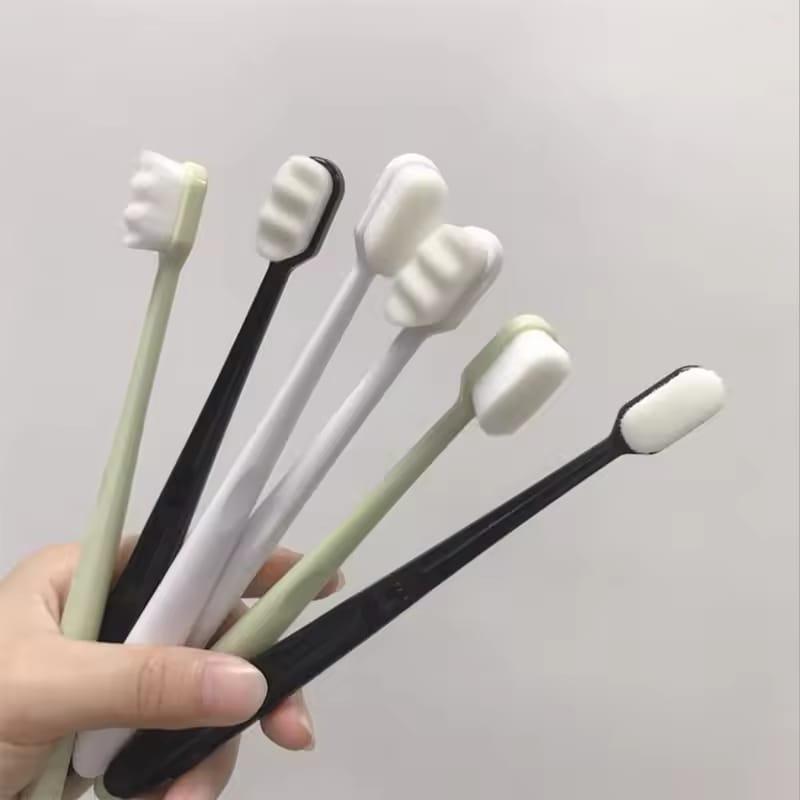 Bristle Micro Nano Toothbrush for Sensitive Teeth and Gums Care Extra Soft Silko Toothbrush for Adults and People with Braces