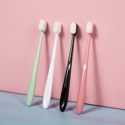 Bristle Micro Nano Toothbrush for Sensitive Teeth and Gums Care Extra Soft Silko Toothbrush for Adults and People with Braces