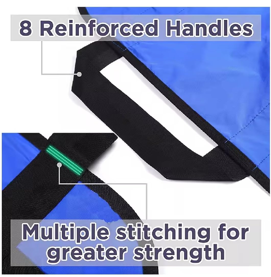 Positioning Bed Pad with Handles Washable Draw Sheets for Hospital Bed Ridden Patient Clothes Waterproof Glide Sheets for Patients Moving Pad for Lifting & Transfer Sheet 44" x 27" Inches