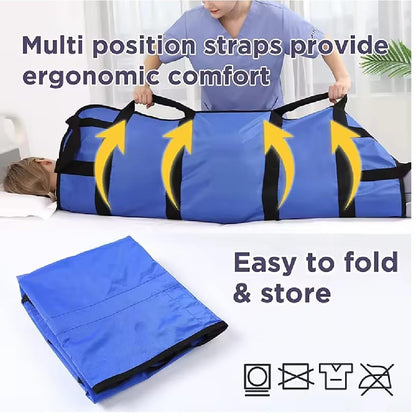 Positioning Bed Pad with Handles Washable Draw Sheets for Hospital Bed Ridden Patient Clothes Waterproof Glide Sheets for Patients Moving Pad for Lifting & Transfer Sheet 44" x 27" Inches