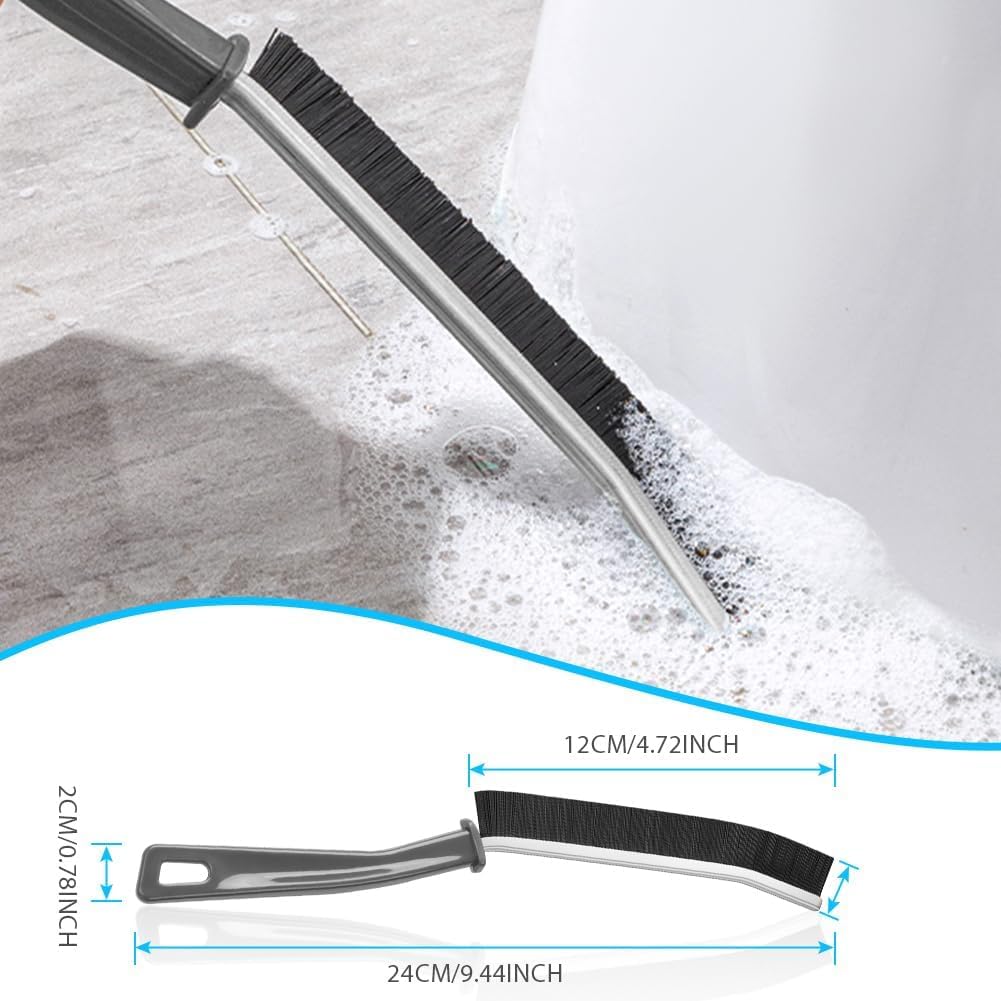 Hard Bristle Crevice Cleaning Brush Cleaning Tools for Household Use Multifunctional Gap Cleaning Supplies for Kitchen Bathroom Toilet Window Vehicle Faucets Grout Home Plastic