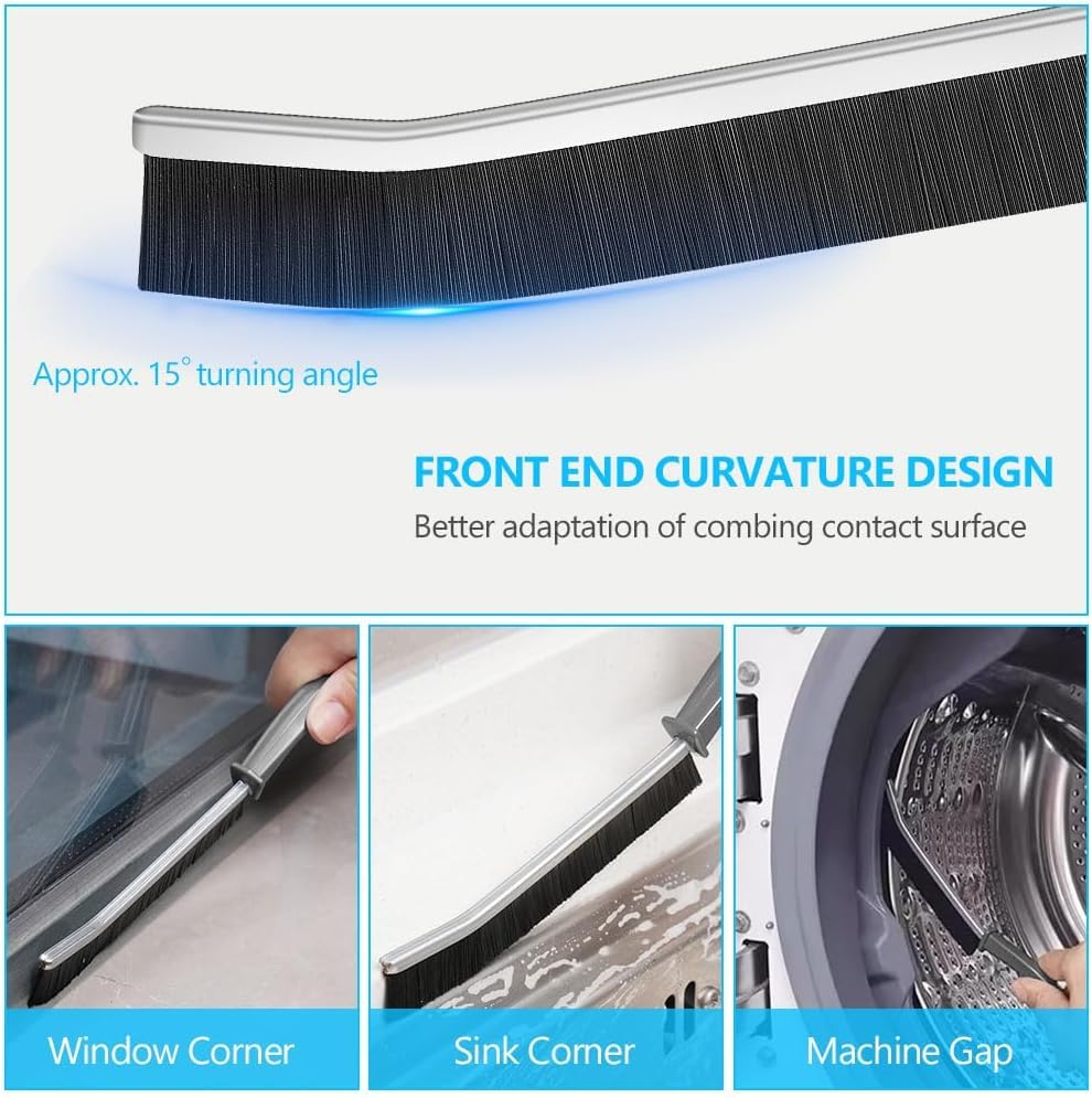 Hard Bristle Crevice Cleaning Brush Cleaning Tools for Household Use Multifunctional Gap Cleaning Supplies for Kitchen Bathroom Toilet Window Vehicle Faucets Grout Home Plastic