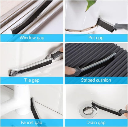 Hard Bristle Crevice Cleaning Brush Cleaning Tools for Household Use Multifunctional Gap Cleaning Supplies for Kitchen Bathroom Toilet Window Vehicle Faucets Grout Home Plastic