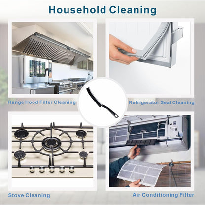 Hard Bristle Crevice Cleaning Brush Cleaning Tools for Household Use Multifunctional Gap Cleaning Supplies for Kitchen Bathroom Toilet Window Vehicle Faucets Grout Home Plastic