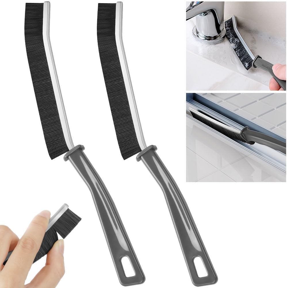Hard Bristle Crevice Cleaning Brush Cleaning Tools for Household Use Multifunctional Gap Cleaning Supplies for Kitchen Bathroom Toilet Window Vehicle Faucets Grout Home Plastic