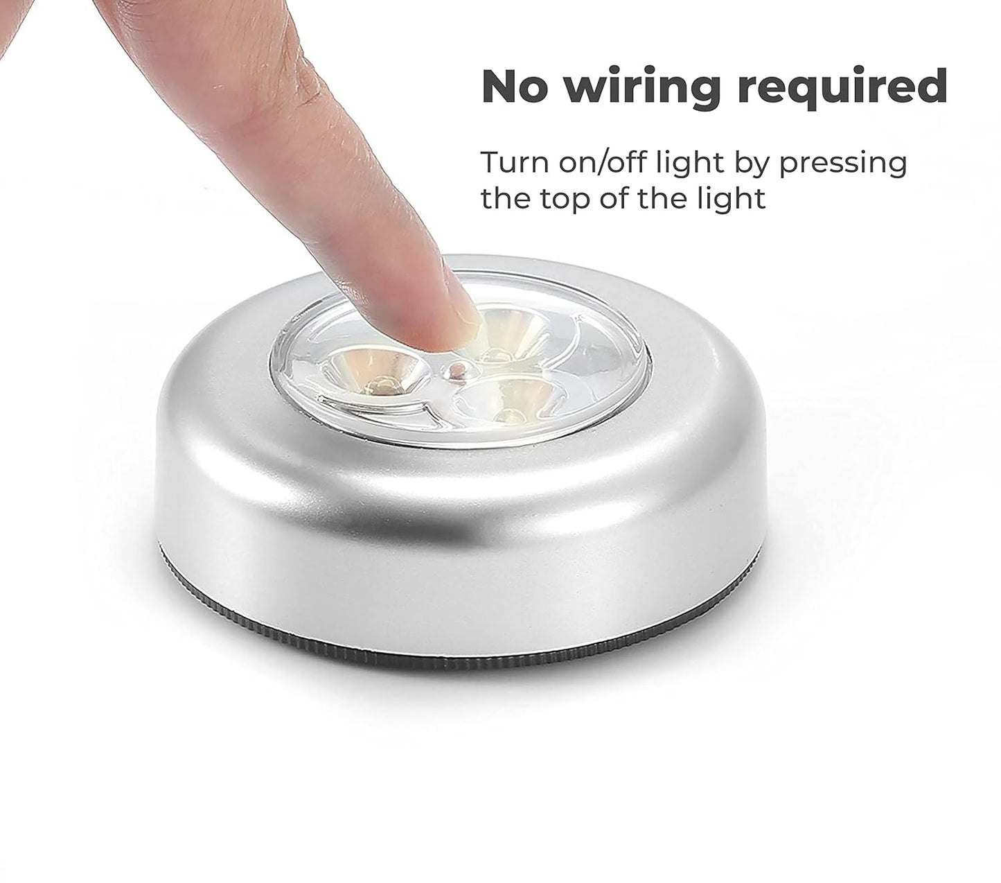 1PC Tap 3 Led Light Cell Operated