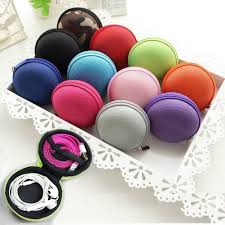 Zipper-Fabric-Storage-Hand-Carrying-Case-For-Earphones-Handsfree