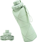 Collapsible Water Bottle Silicone Foldable Water Bottles For Travel Easy To Carry Design