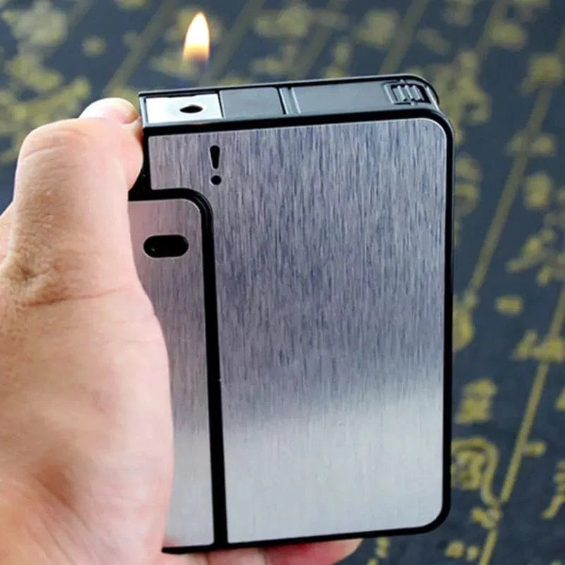 Focus Automatic Lighter Automatic Cigarettes Holder 10 Pcs Cigarette Case Portable Automatic Cigarette Holder Without Lighter Metal Cigarette Boxes Lighter Gadget For Men Multifunction Cigarette Holder