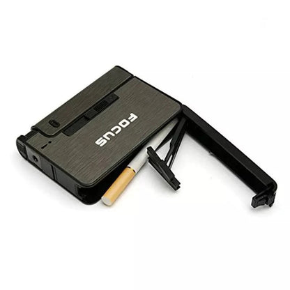 Focus Automatic Lighter Automatic Cigarettes Holder 10 Pcs Cigarette Case Portable Automatic Cigarette Holder Without Lighter Metal Cigarette Boxes Lighter Gadget For Men Multifunction Cigarette Holder