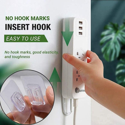 2 pc Transparent male female Wall Hook