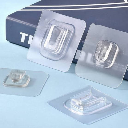 2 pc Transparent male female Wall Hook