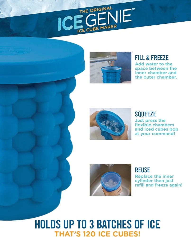 Ice Cube Maker Genie The Revolutionary Space Saving Ice Cube Maker Ice Genie