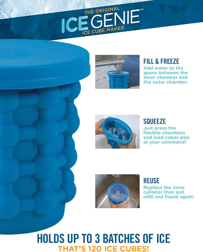 Ice Cube Maker Genie The Revolutionary Space Saving Ice Cube Maker Ice Genie
