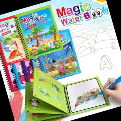 Magic Water Book Painting Drawing Coloring Board Book Doodle & Magic Water Pen