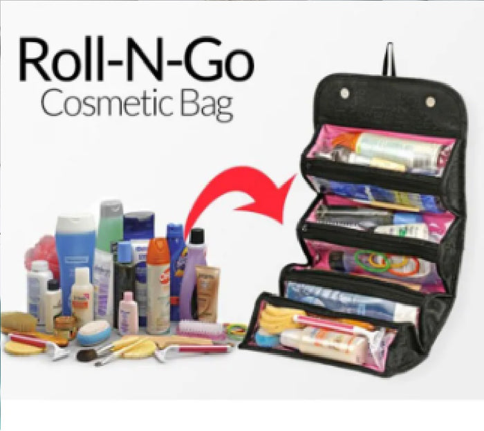Roll-N-Go Bag Cosmetic/Make up/Shaving kit Storage Bag Pouch Organizer