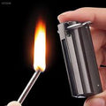 New Portable Metal Waterproof Permanent Lighter Keychain Cotton Core Fire-free Kerosene Gasoline Outdoor Camping Survival Tool