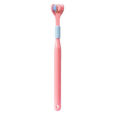 Three Sided Toothbrush Soft Bristles Gentle Clean Replaceable Heads 360 Degree Coverage Toothbrush