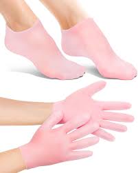 1 Set Silicone Moisturizing Socks Gloves Set Foot Skin Anti Cracking