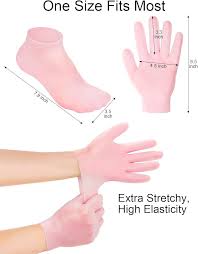 1 Set Silicone Moisturizing Socks Gloves Set Foot Skin Anti Cracking