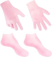 1 Set Silicone Moisturizing Socks Gloves Set Foot Skin Anti Cracking