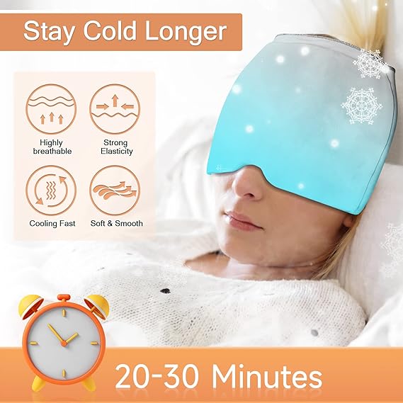 Migraine Relief Ice Cap | Instant Headache Cooling Therapy