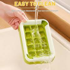 Ice Cube Maker with Cover Easy to Make 15 Ice Perfect for Home Parties Festivals