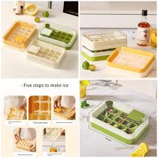 Ice Cube Maker with Cover Easy to Make 15 Ice Perfect for Home Parties Festivals
