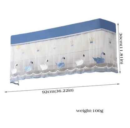 Transparent Ac Cover Inner 1 Ton 1.5 Ton Double Layer Dust-Proof Waterproof AC Cover Adjustable Indoor Air Conditioner Cover