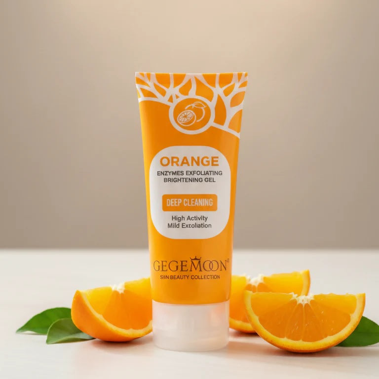 Orange Exfoliating Gel Removal Deeply Cleansing Long Lasting Moisture Cleanses Pores