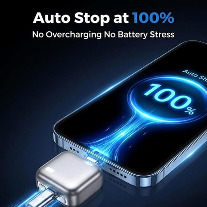 Type C Smart Auto Stop Charging Adapter, Auto Disconnect Charger – Portable USB Charger Automatically Stops When Fully Charged, Overcharge Protection