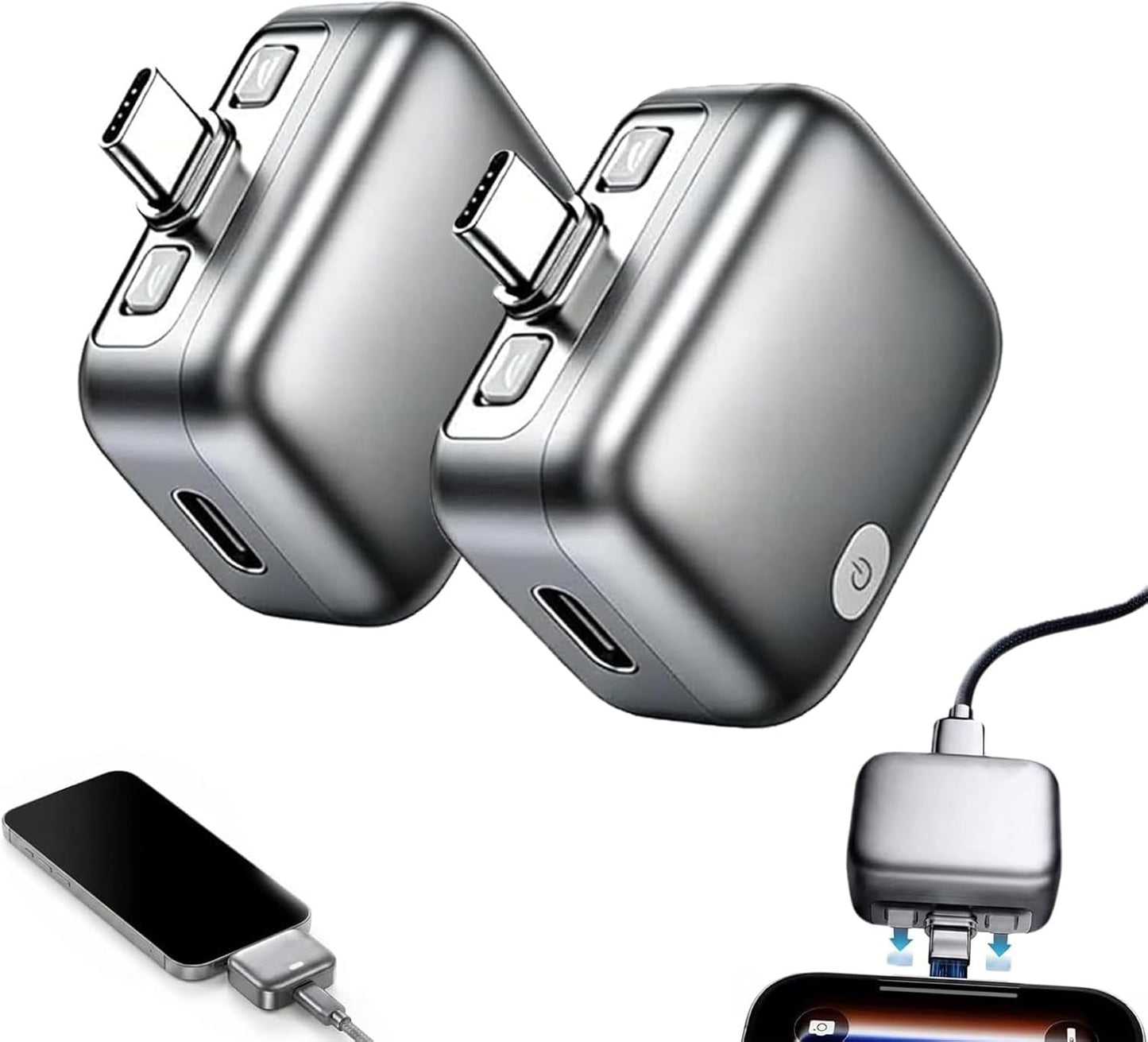 Type C Smart Auto Stop Charging Adapter, Auto Disconnect Charger – Portable USB Charger Automatically Stops When Fully Charged, Overcharge Protection