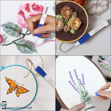 Magic Embroidery Pen Punch Needle, Poking Stitch Felting Crochet Knitting Needle