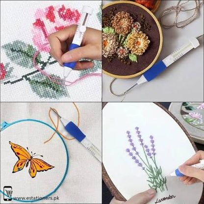 Magic Embroidery Pen Punch Needle, Poking Stitch Felting Crochet Knitting Needle