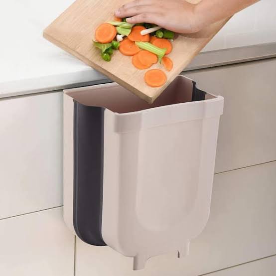 Rectangle Foldable Waste Bin for Kitchen, Washroom and Cabinet